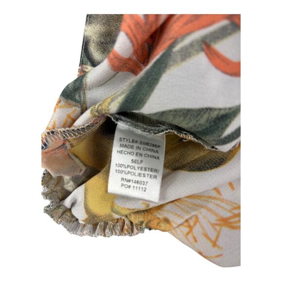 Miss Avenue Women’s High-Waisted Tropical Print Shorts - Size M‎ - Elastic Waist - Picture 4 of 7